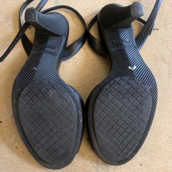 Marc Jacobs black leather & rubber tie heels - Picture 5 of 8